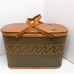 Hawkeye Burlington Woven Picnic Basket Hamper 50's 60s