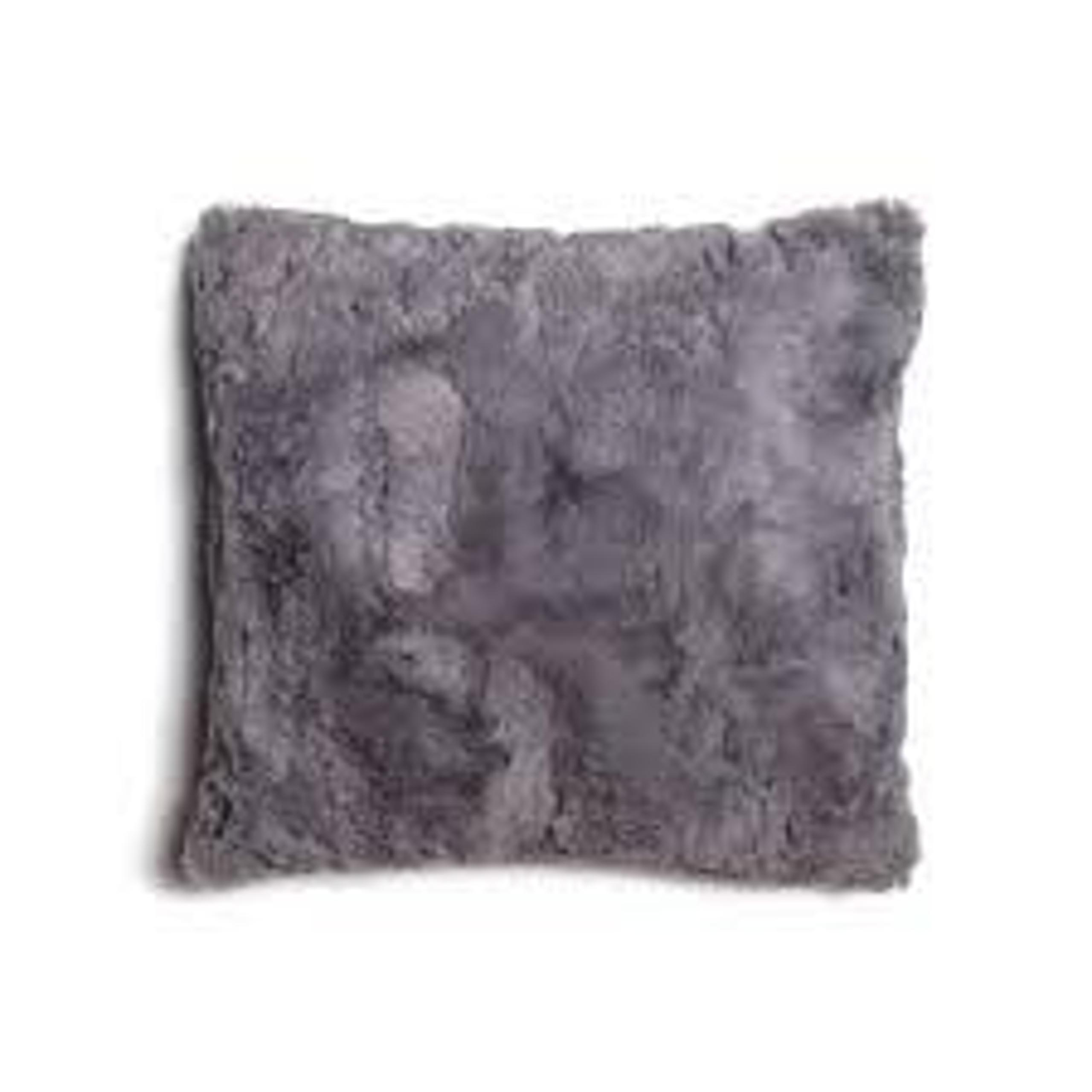 Lovesac throw pillow 18x 18 phur grey soft