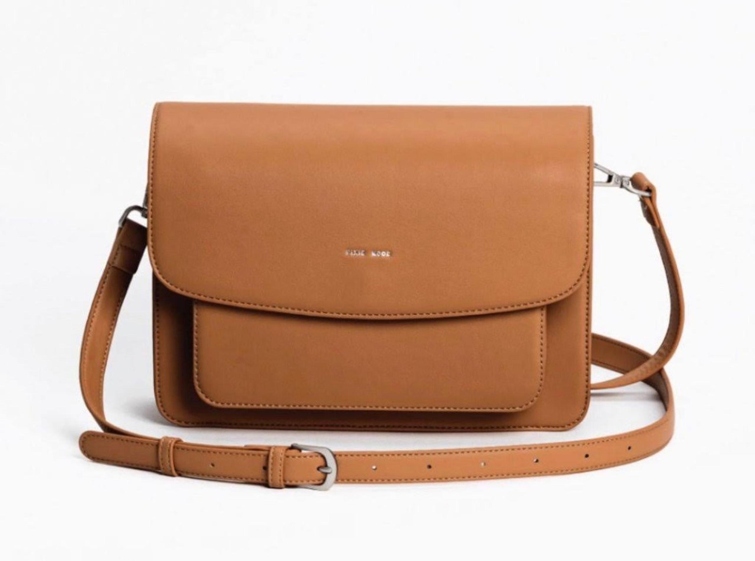 Pixie Mood honey vegan faux leather crossbody bag
