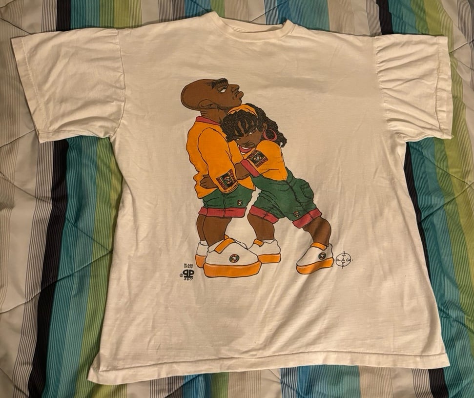 Vintage Black Staff Double Sided Shirt