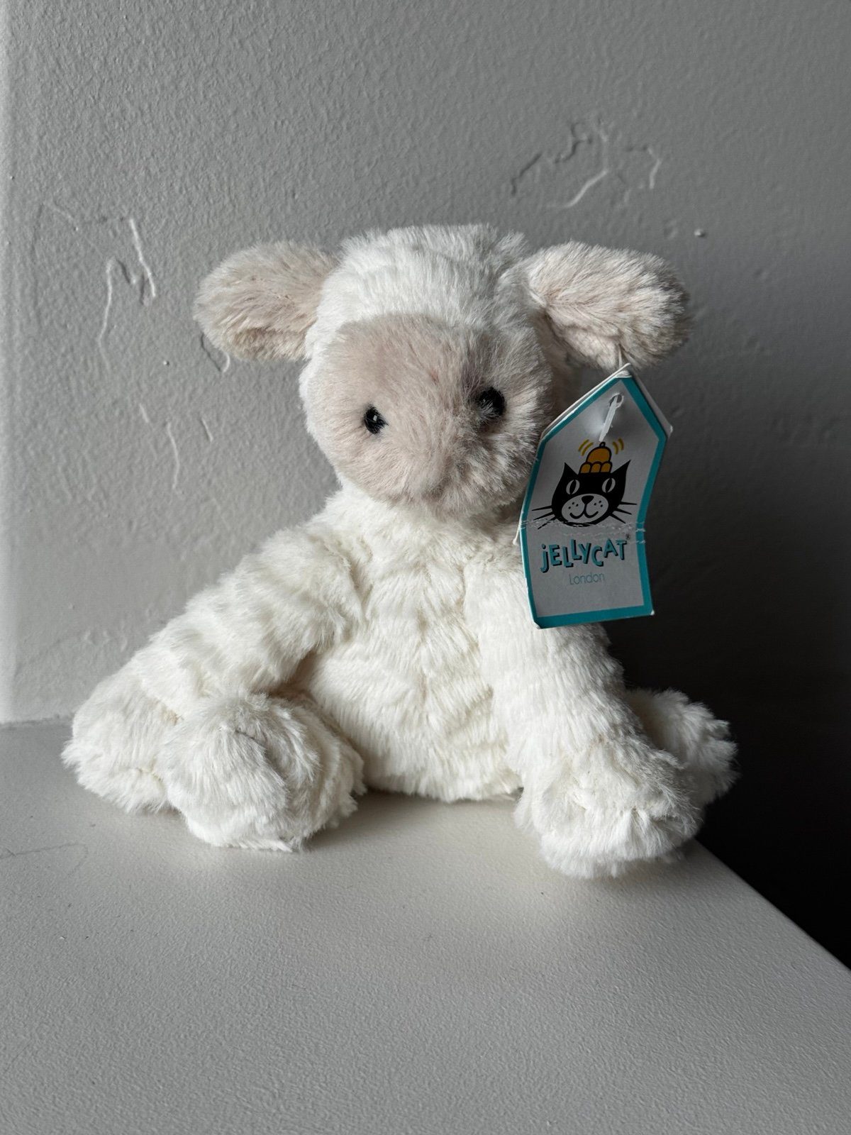 Baby Jellycat Fuddlewuddle Lamb Sheep Cream Tan Mini Stuffed Animal Plush Lovey
