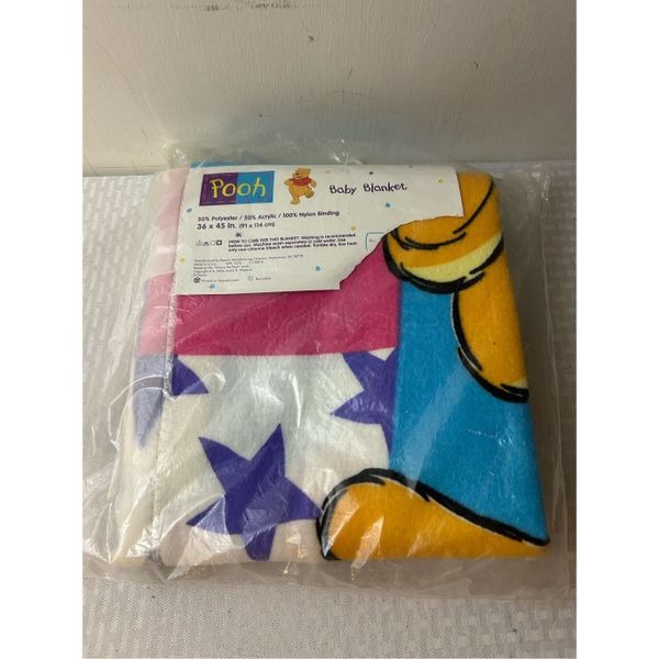 Beacon Disney Pooh Patchwork blanket 36 x45 sealed USA NEW