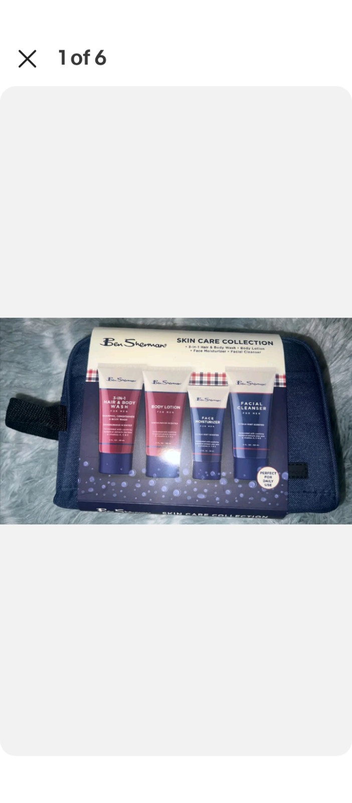 Ben Sherman | Skin Care Collection 4 Pc Body Wash & Lotion Set w/ Travel Bag