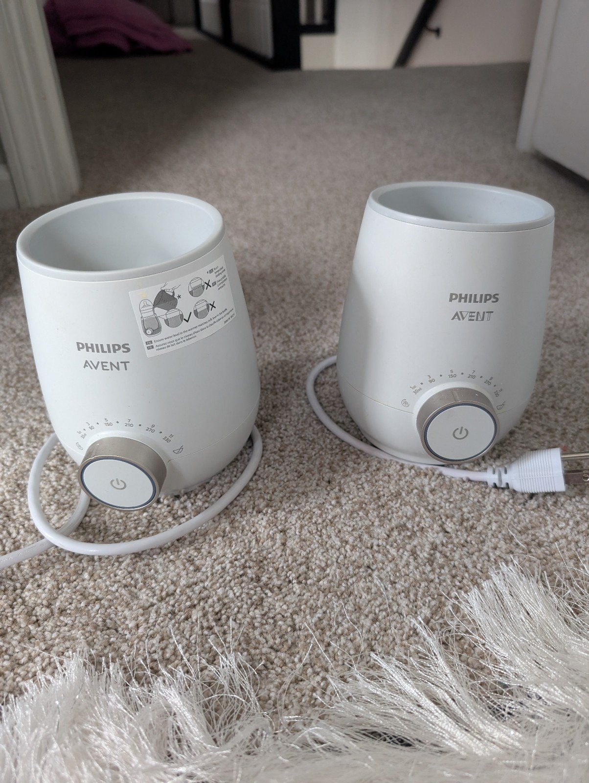 Phillips avent bottle warmers x2