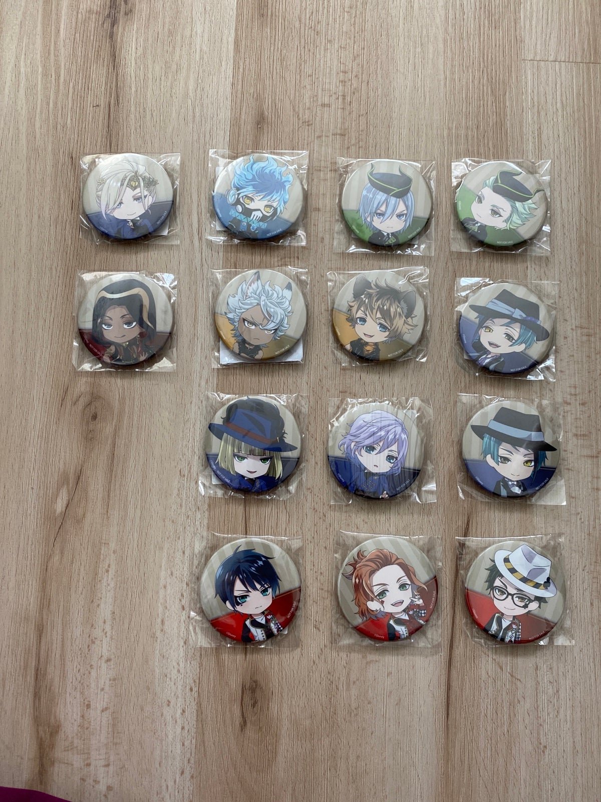 Twisted Wonderland Nendoroid Bonus Badges Bundle Vil, Cater, Ortho, Jamil, …