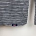 Faherty Cloud Long Sleeve Henley Shirt Gray Striped Cotton Mens Large Breathable