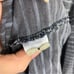 Faherty Cloud Long Sleeve Henley Shirt Gray Striped Cotton Mens Large Breathable