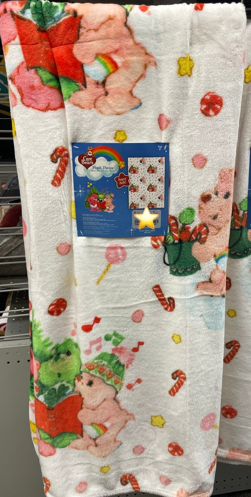 Care Bears Christmas Throw Blanket