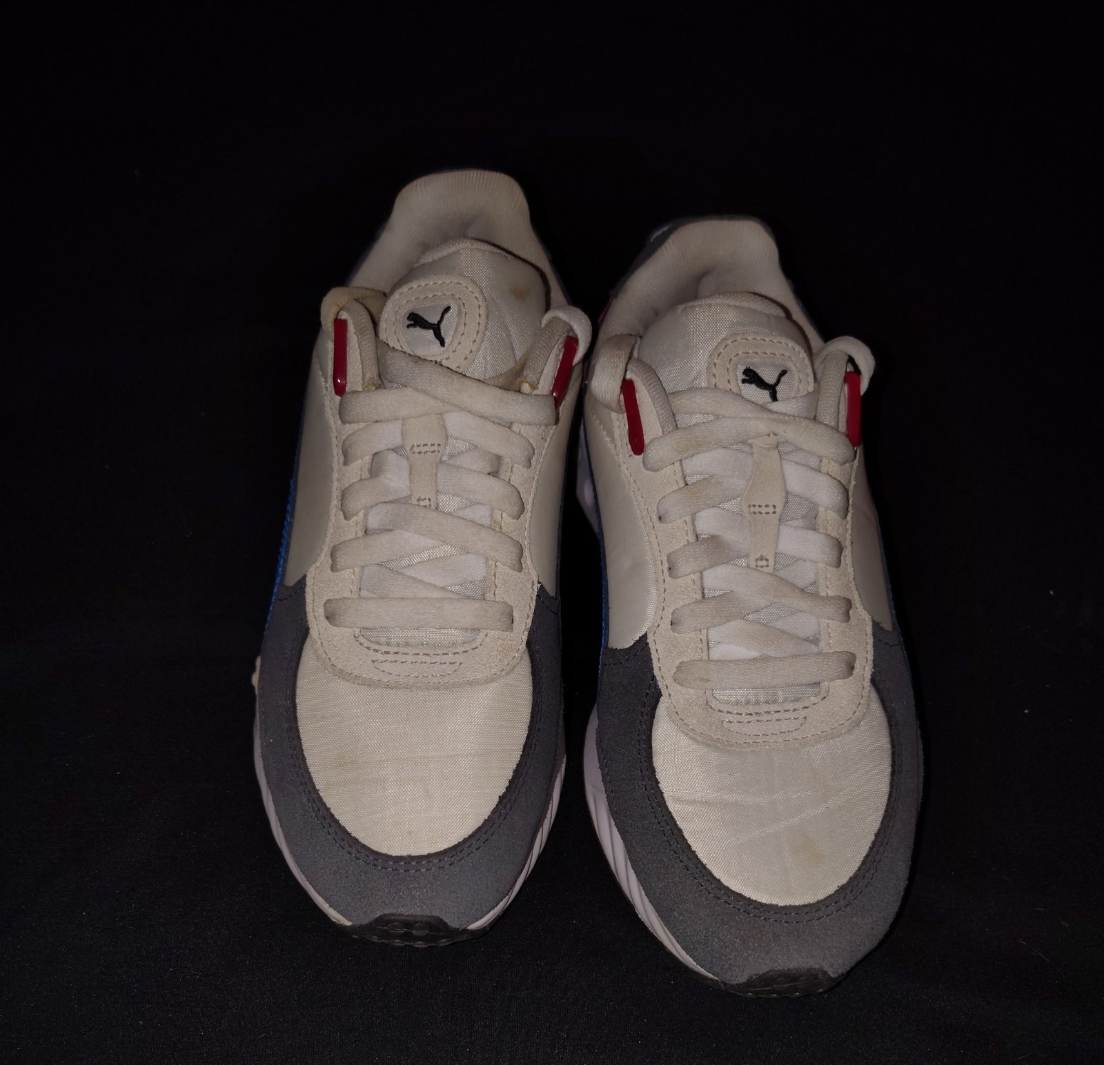 Puma PUMA WILD RIDER ROLLIN' EBONY WHITE MEN'S CASUAL RUNNING SHOES size 6c new