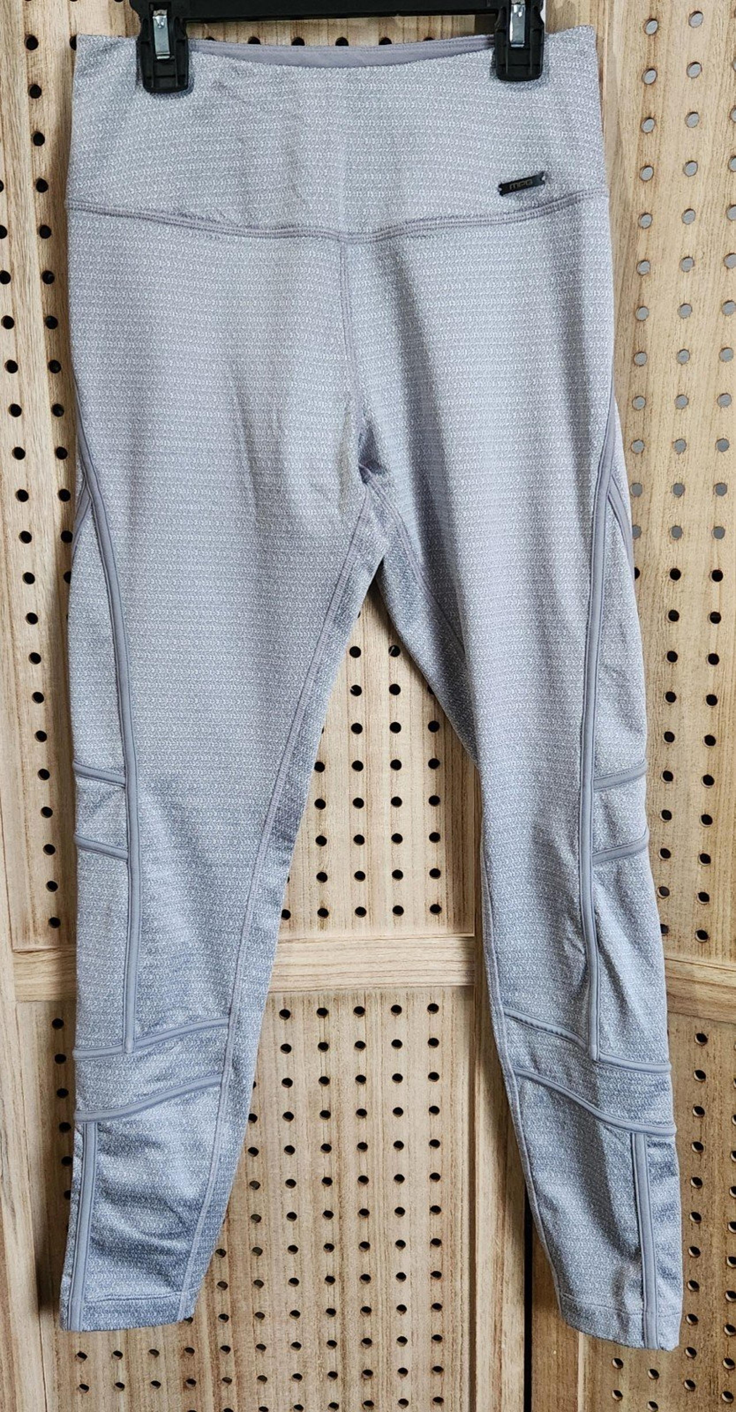 MPG Womens Size XS Gray Pull-On Athletic Crop Leggings Workout Jog Yoga Run Walk