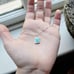 New Solid 925 Sterling Silver Star of David Square Blue Triplet Opal Necklace