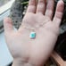 New Solid 925 Sterling Silver Star of David Square Blue Triplet Opal Necklace