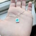 New Solid 925 Sterling Silver Star of David Square Blue Triplet Opal Necklace