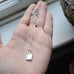 New Solid 925 Sterling Silver Star of David Square Blue Triplet Opal Necklace