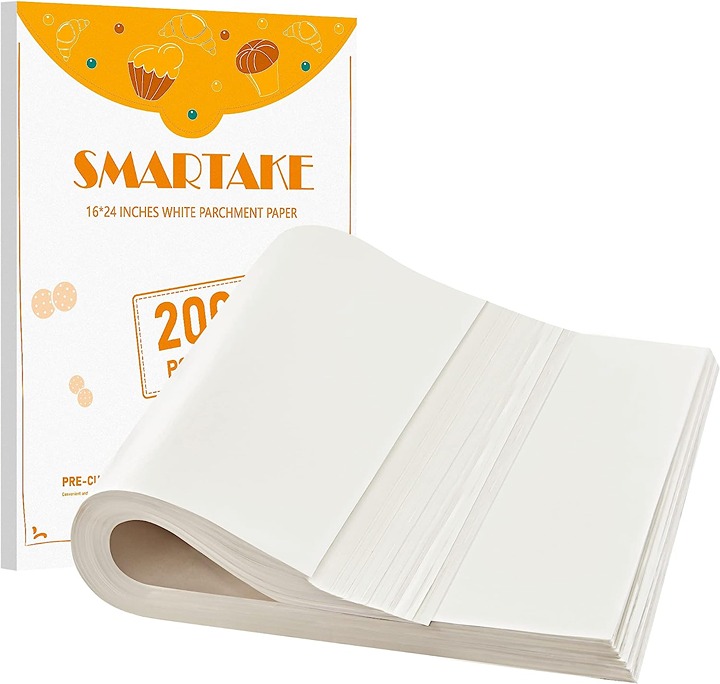 Parchment Paper Baking Sheets , Non-Stick Precut Baking Parchment, Suitable