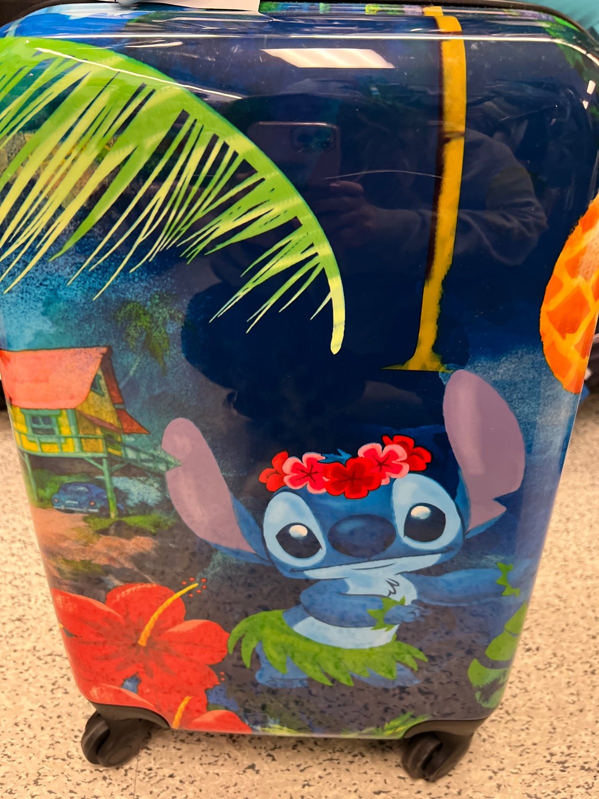 Disney stitch hardsided rolling luggage 20