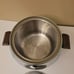 Vintage West Bend Penguin Hot Cold Server Wood Handles Ice Bucket Mid Century