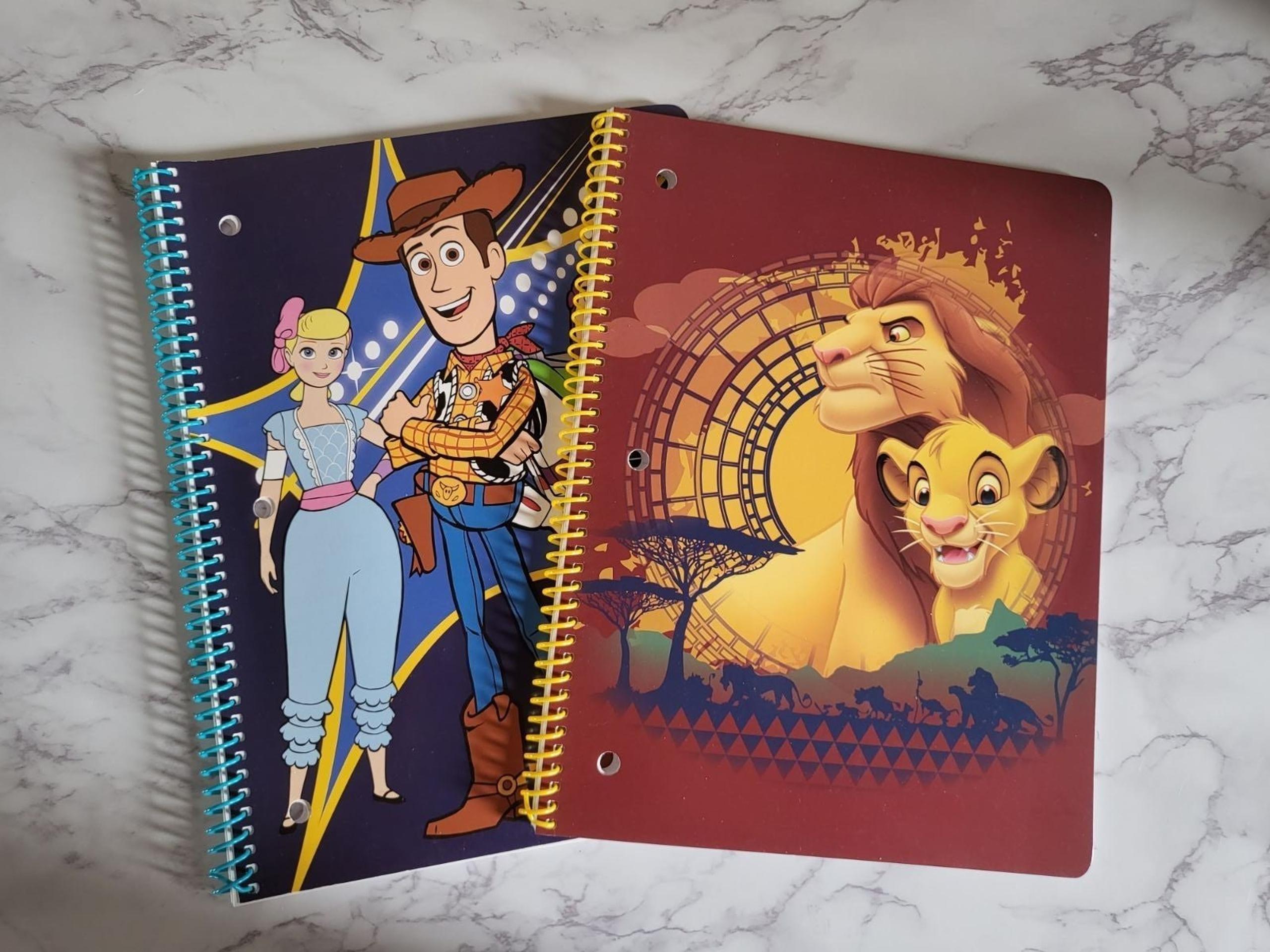 Disney Toy Story & Lion King Notebooks