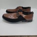GATSBY Oxford Derby Leather Lace Up Dress Shoes Brown Men's Size 14 Pointy Toe
