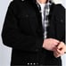 TOPMAN / Topman Shirring Black Denim Jacket