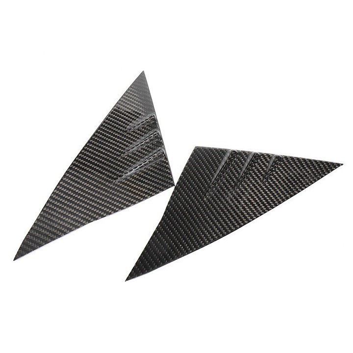 NEW 2020-2023 TESLA MODEL Y / MODEL 3 A PILLAR ACCENT REAL CARBON FIBER MIRROR
