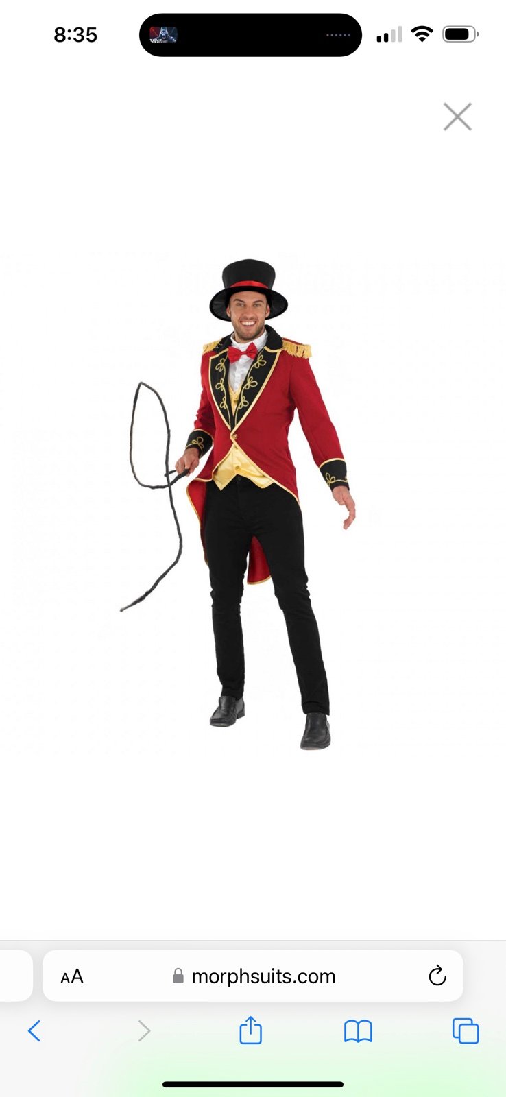Mens Circus Ringmaster Costume