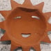 Terracotta Pair of Vintage Suns 13 Free Shipping EUC