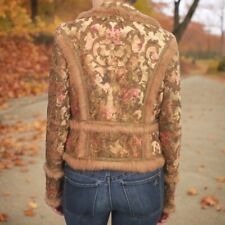 Cynthia Cynthia Steffe Brocade Tapestry Floral Short Coat Fur Trim 4 Penny Lane