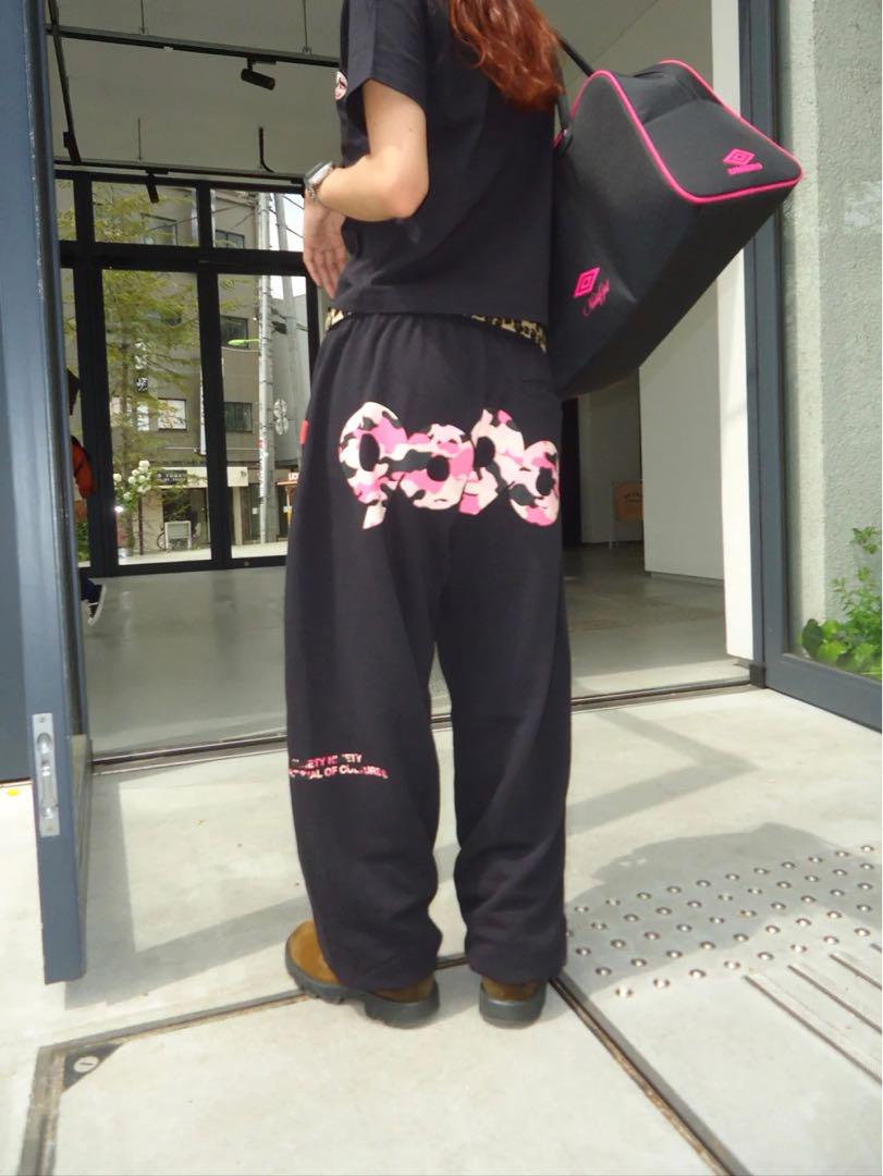 9090logo Tee sweatpants Black pink camo