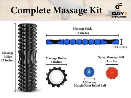 Day 1 Fitness Massage Roller Kit