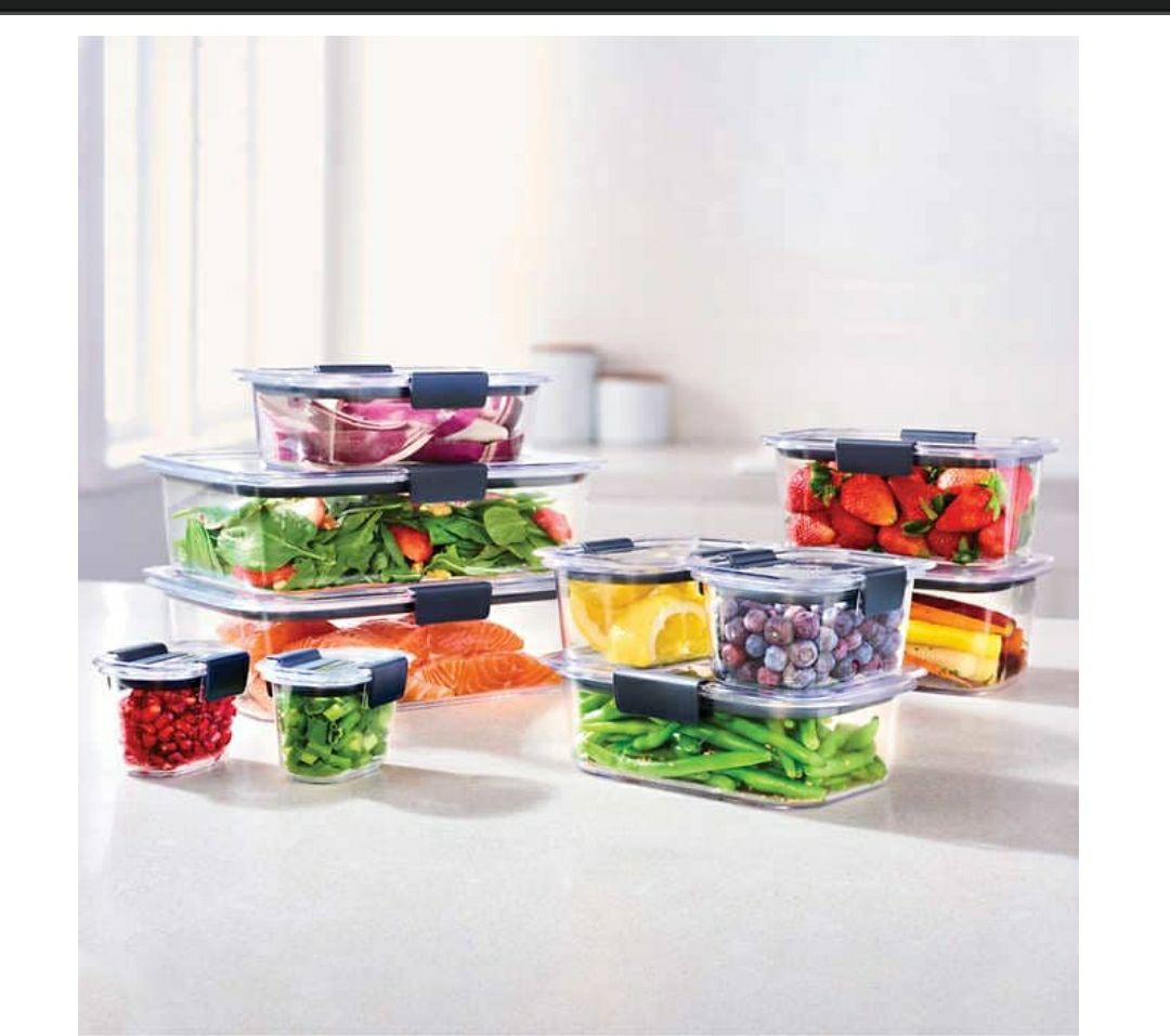 Rubbermaid Brilliance 20_piece plastic food storage