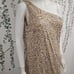 NWOT Mac Duggal SEQUIN ONE SHOULDER GOWN W/ EMBELLISHMENTS Sz 12
