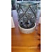 Scentsy COUNTRY LIGHT Warmer Vintage Green Bubble Glass wood base aged NO BULB