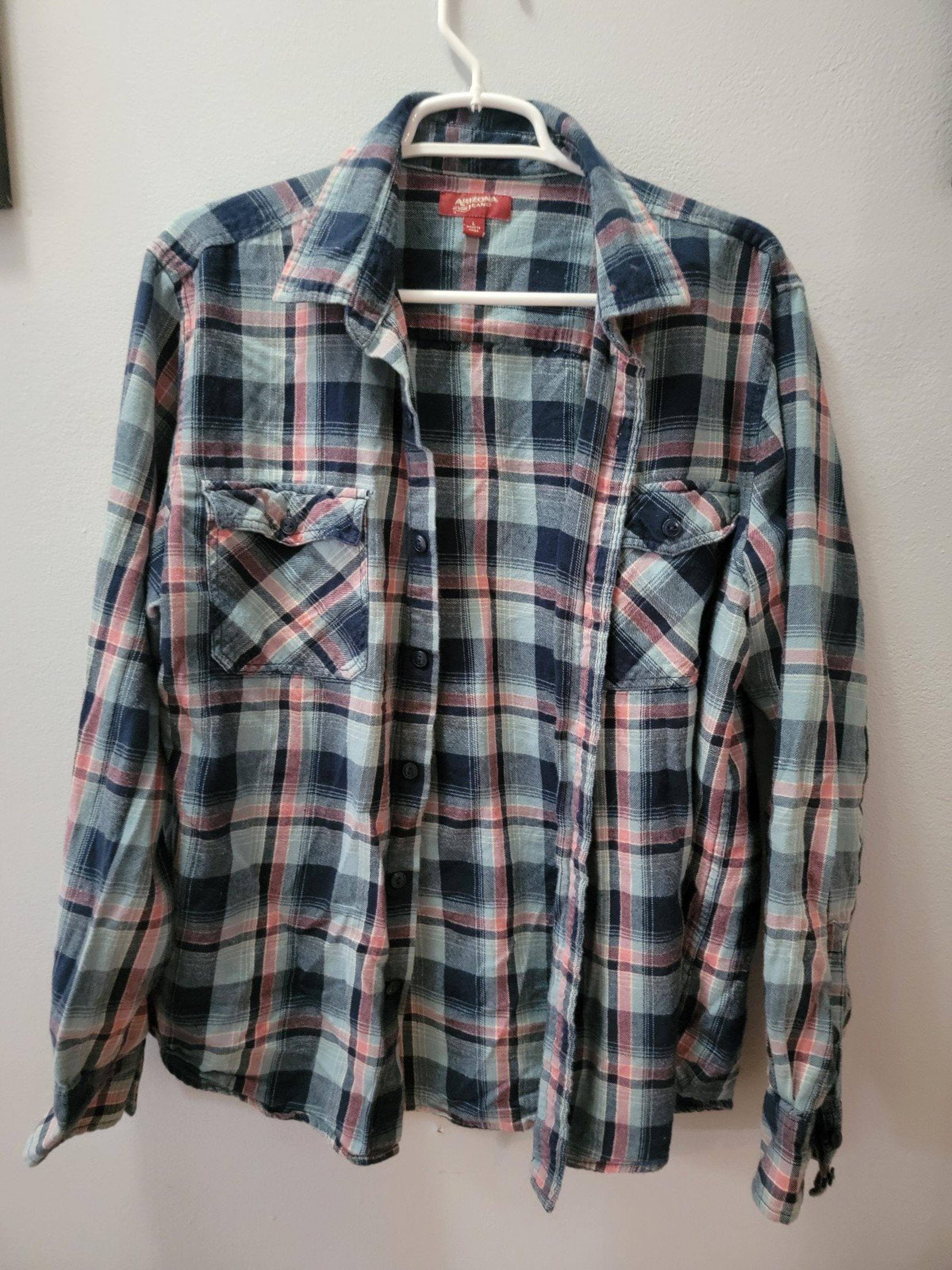 Mens Blue Flannel
