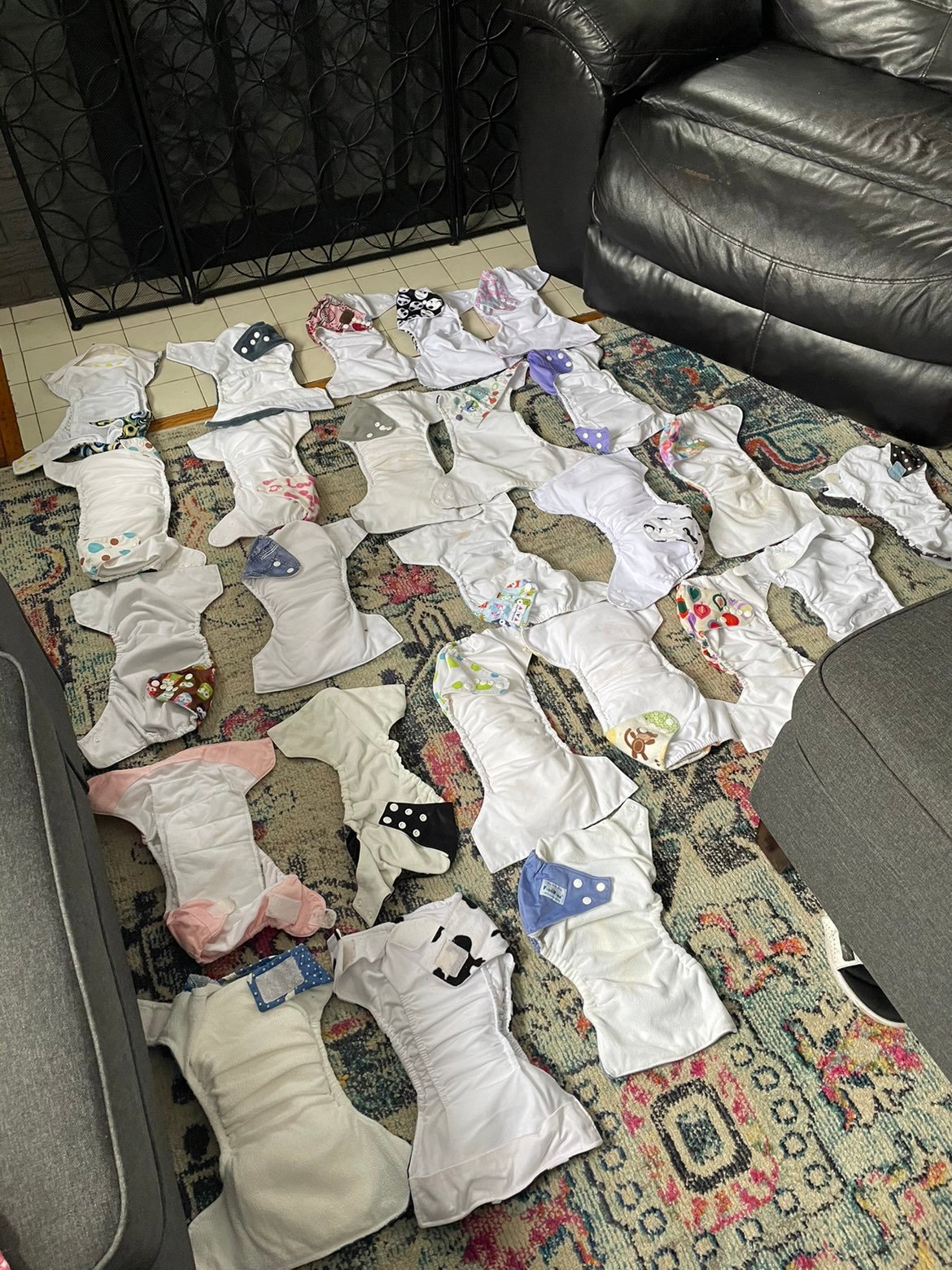 Lot of cloth diapers and inserts