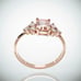 Rose gold morganite ring