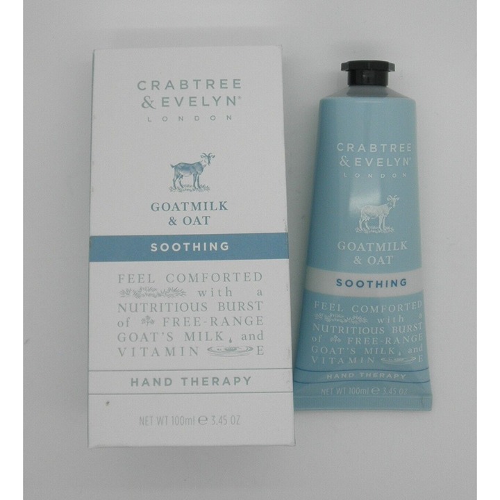 Crabtree & Evelyn GOATMILK & OAT Soothing Hand Cream Therapy 3.45 oz