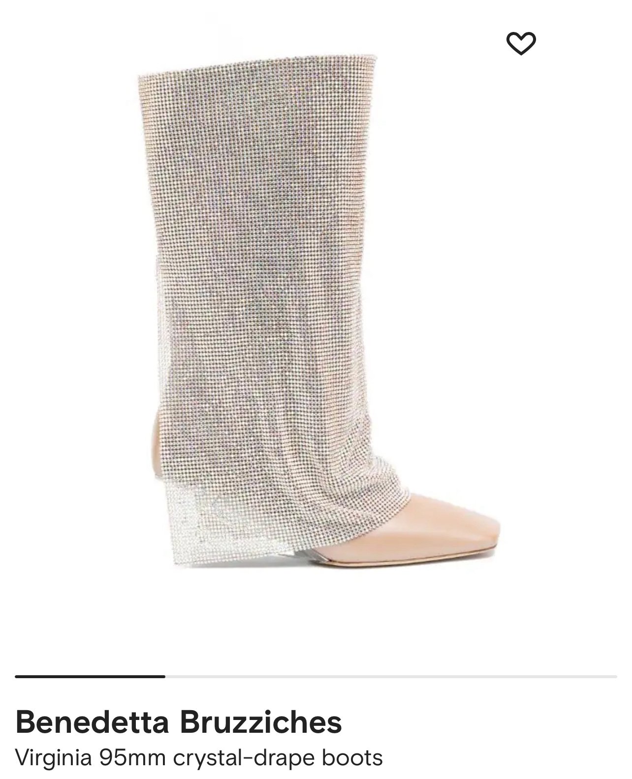 【関税込み】benedetta bruzziches 'Virginia' boots BENEDETTA BRUZZICHES Virginia crystal-embellished mesh and