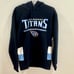 NFL Tennessee Titans team logo navy pullover hoodie size medium NWT