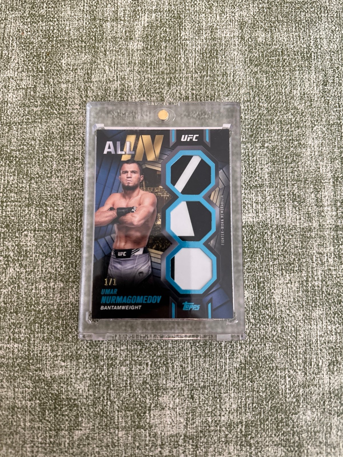 TOPPS UFC UMAR NURMAGOMEDOV 1/1 KNOCKOUT ALL IN RELIC CARD