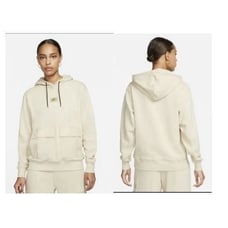 Nike Women's Sports Beige Utility Fleece Hoodie