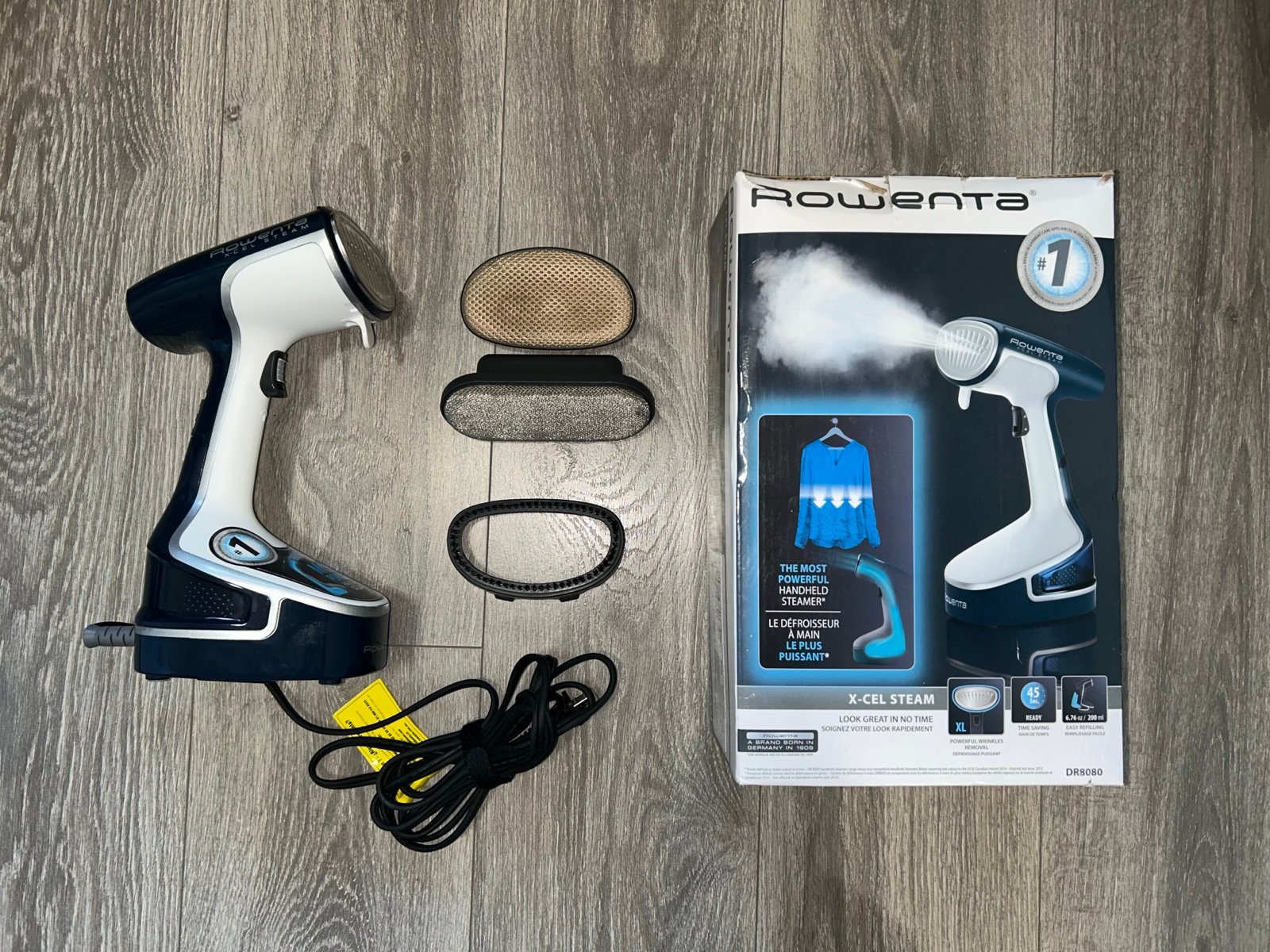 Rowenta #1 Most Powerful Handheld Garment and Fabric Steamer Stainless Steel