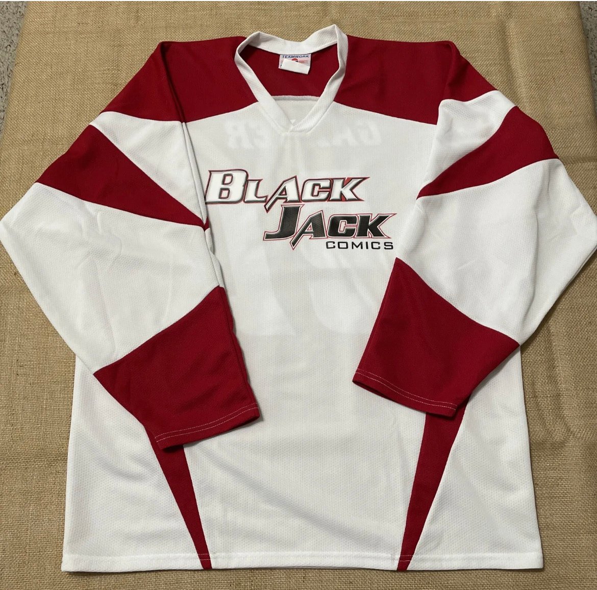 Black Jack Comics Jersey Nick Garber Large 42-44 Comic Artist.