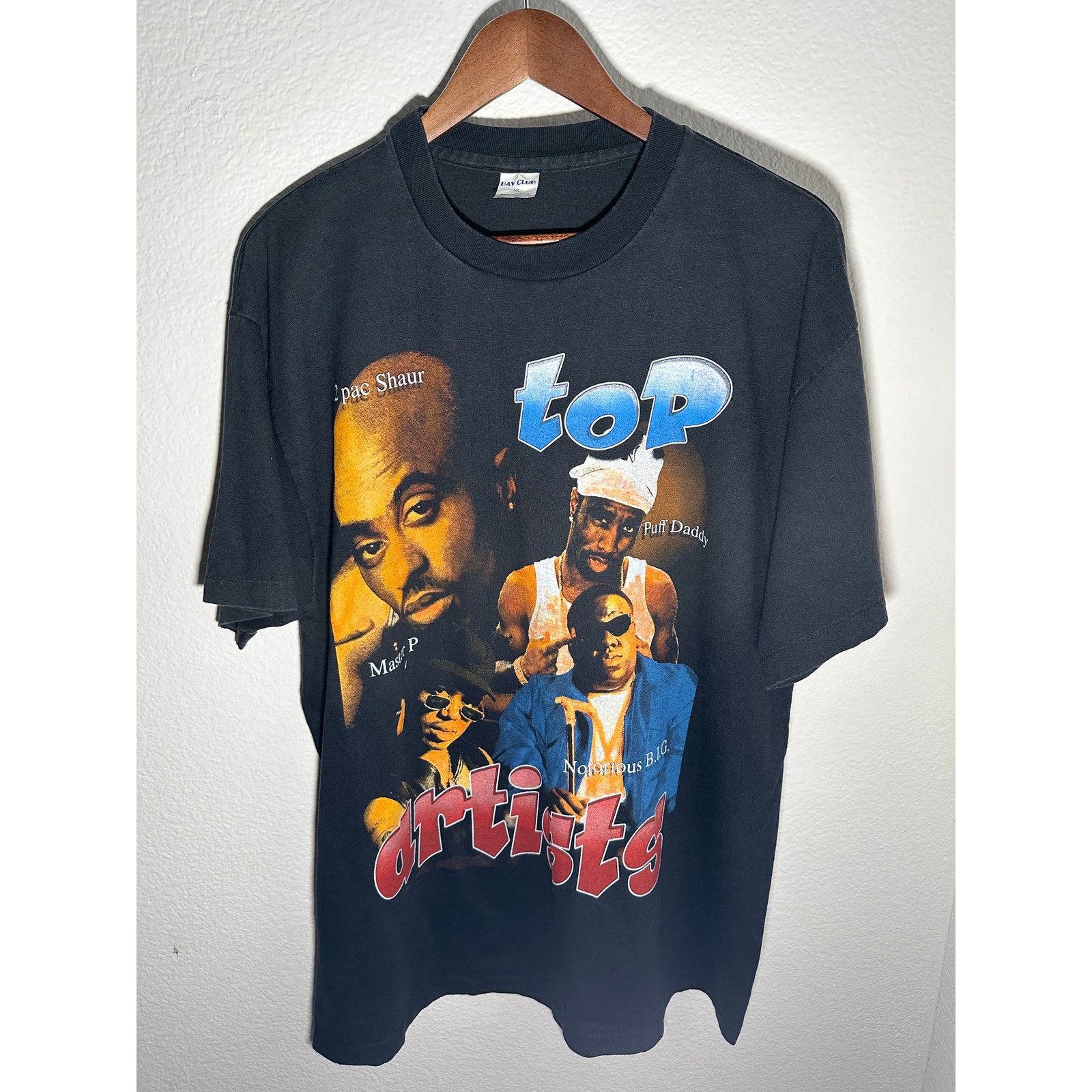 Rap Tee 90s Tupac Notorious B.I.G Vintage Reprint Single Stitch T-shirt