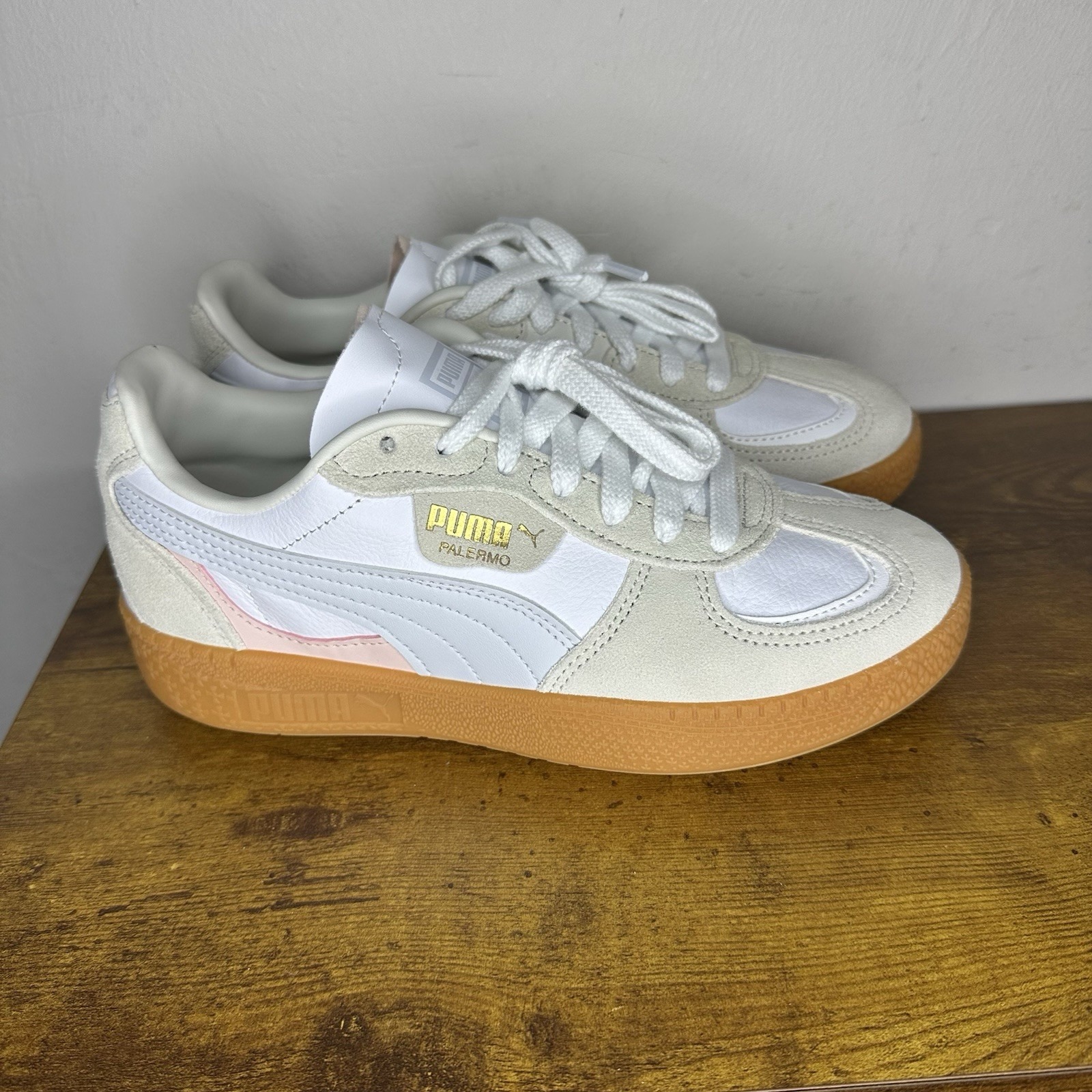 Puma Palermo 'Off White Gum' Women's Sneakers Size 8.5 Shoes NEW