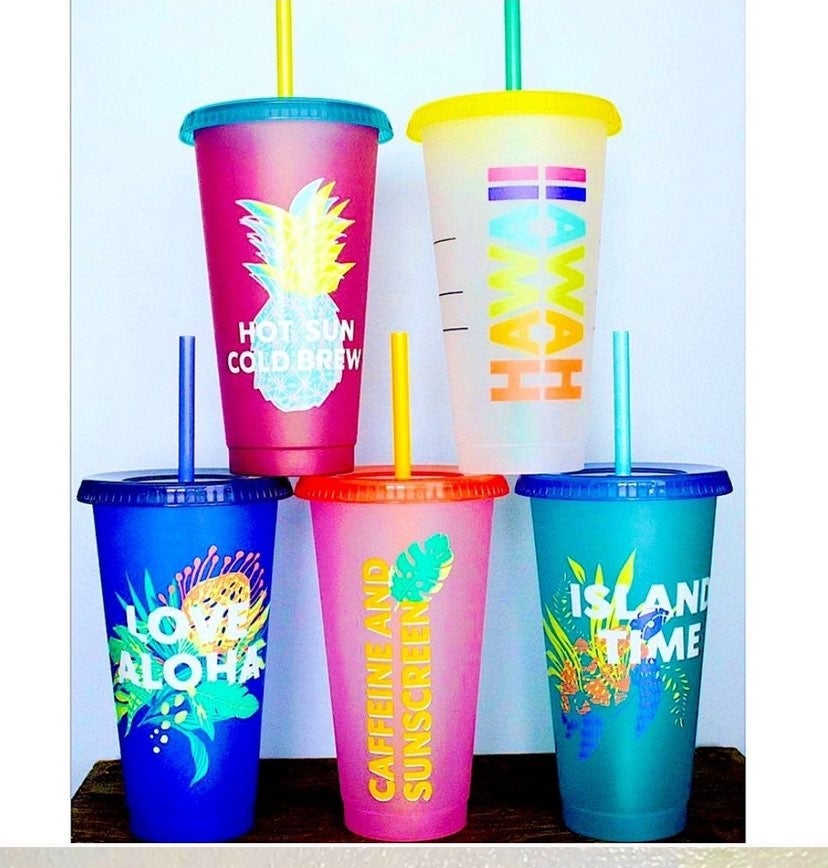 Hawaii Starbucks cold cups