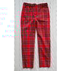 J. CREW High Rise Cameron Stewart Tartan Christmas Slim Wool Blend Pants, Size 2