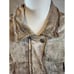 Free People M/L Ruched Crushed Velvet Bomber Jacket Pink Full Zip Utility Cargo