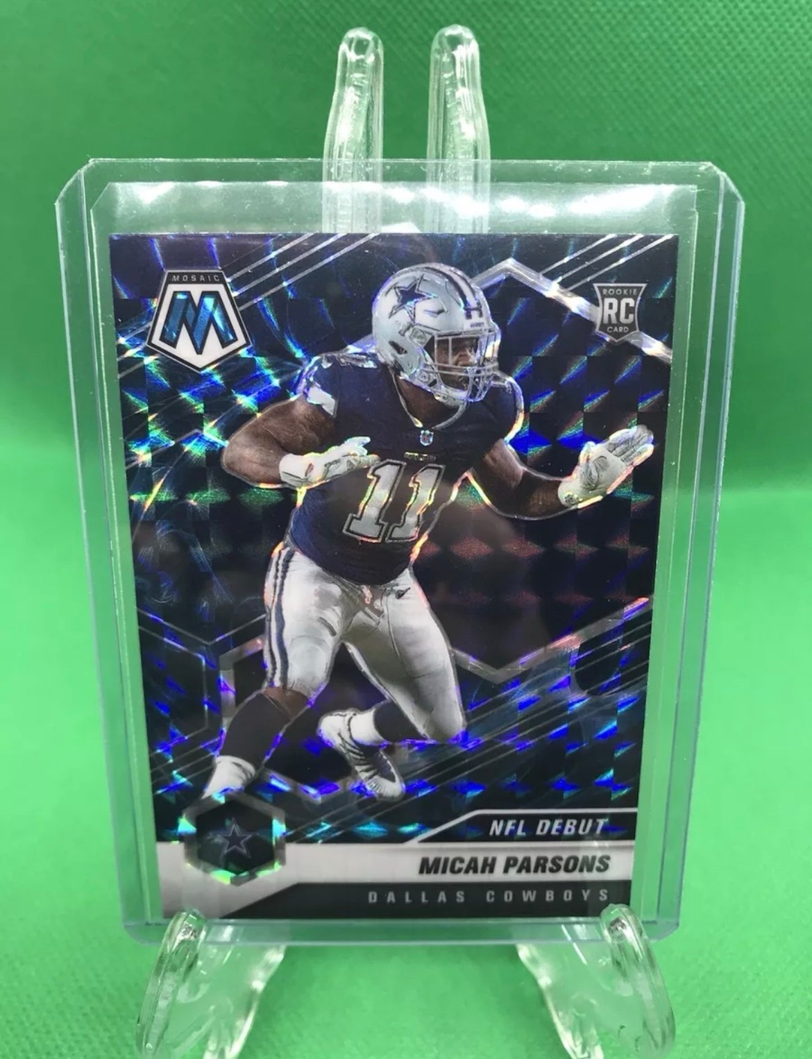 2021 Mosaic Football Micah Parsons Dallas Cowboys RC-GENESIS NFL DEBUT PRIZM SSP