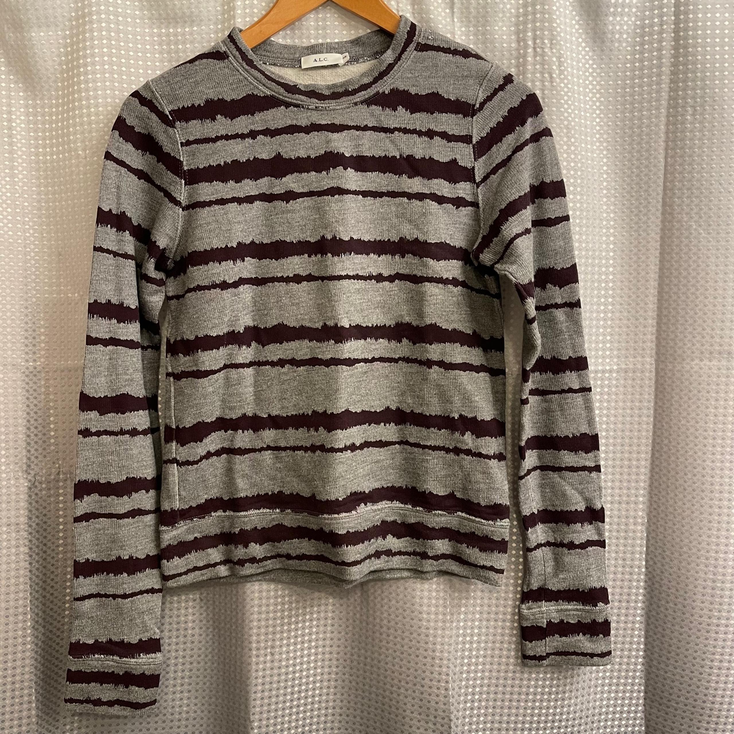 A.L.C. Cotton Blend Pullover Crewneck Sweater